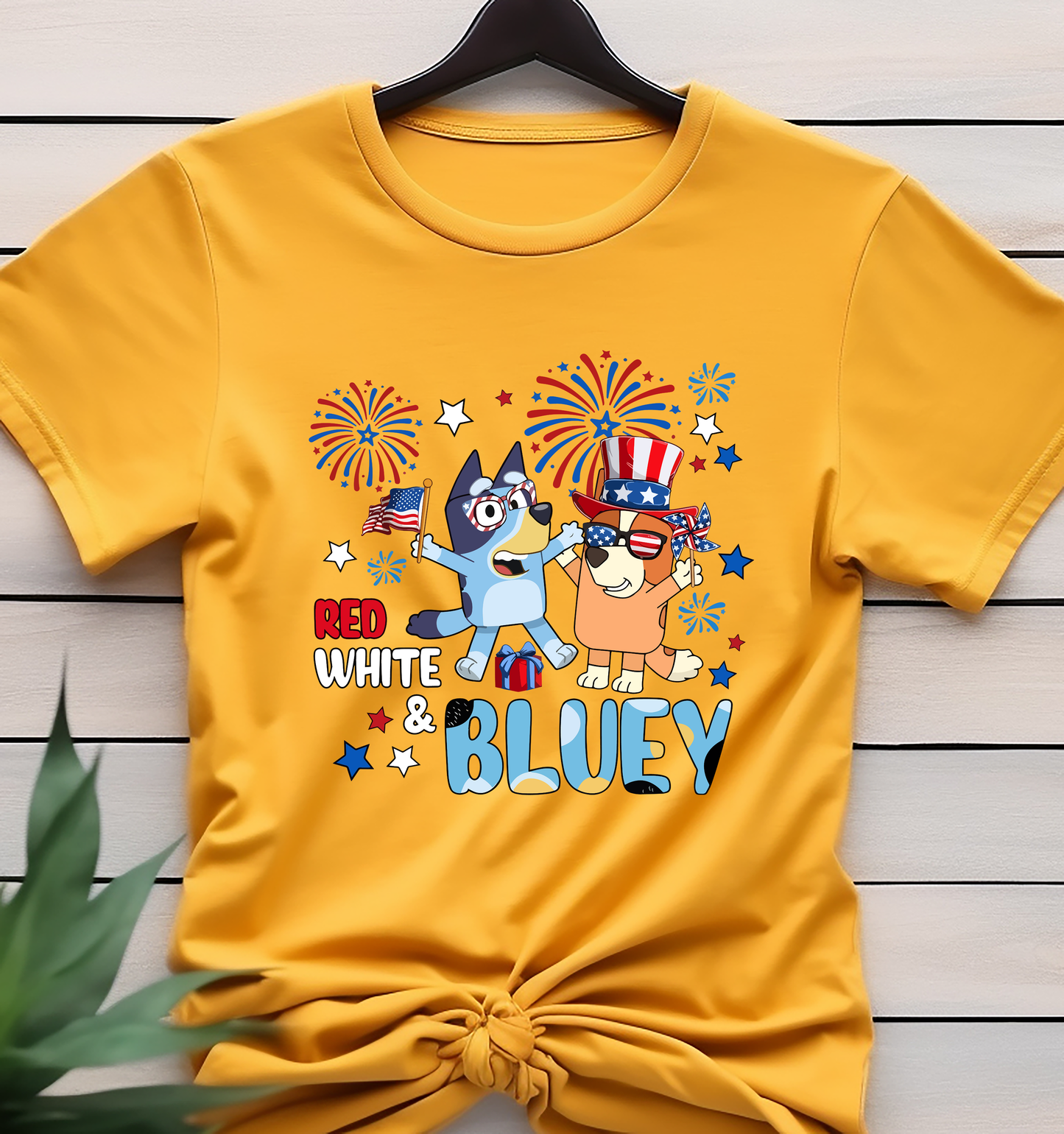 Red White And Bluey - 4th of July - DTF Transfer