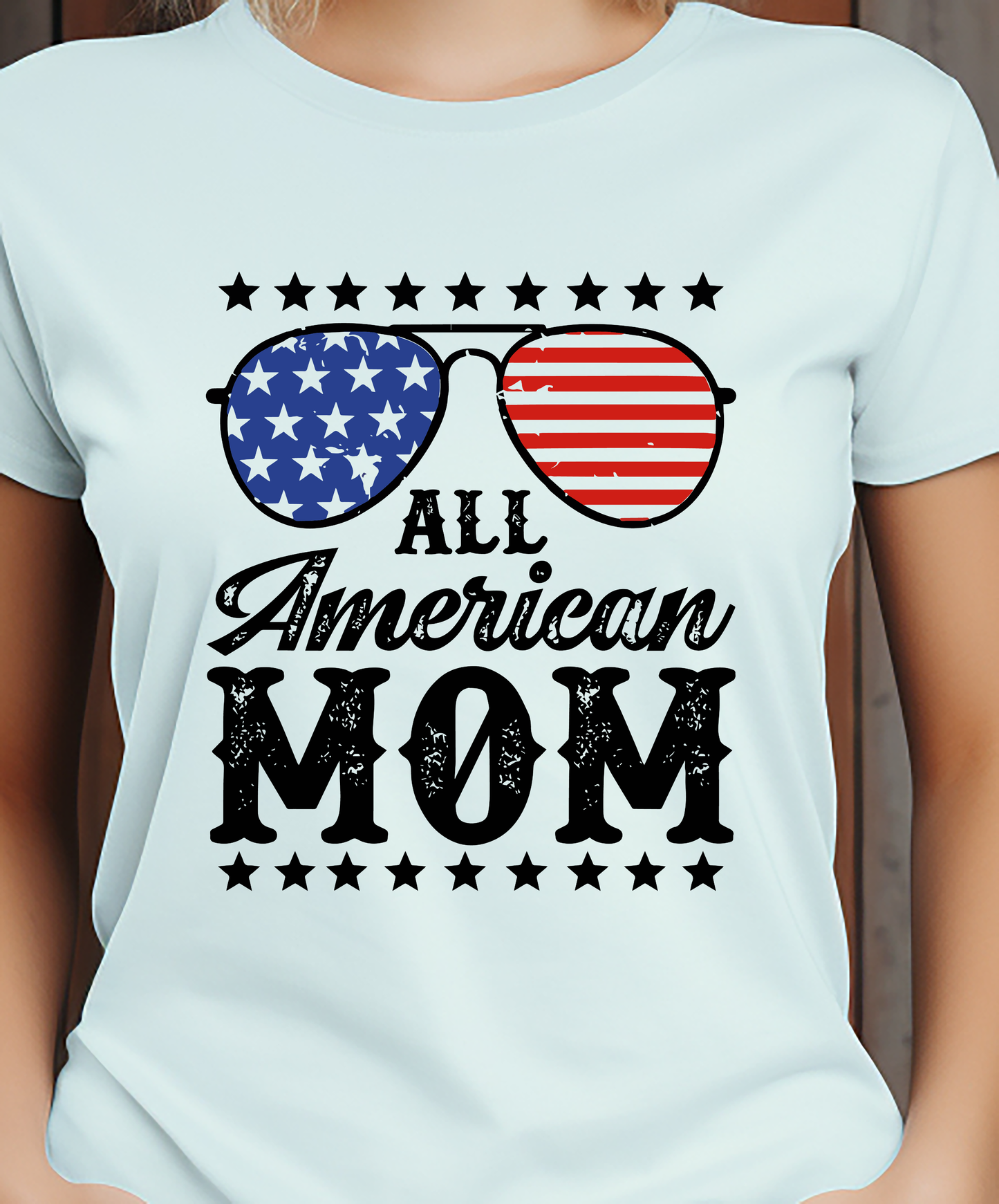 All American Mom - 4th of July - DTF Transfer