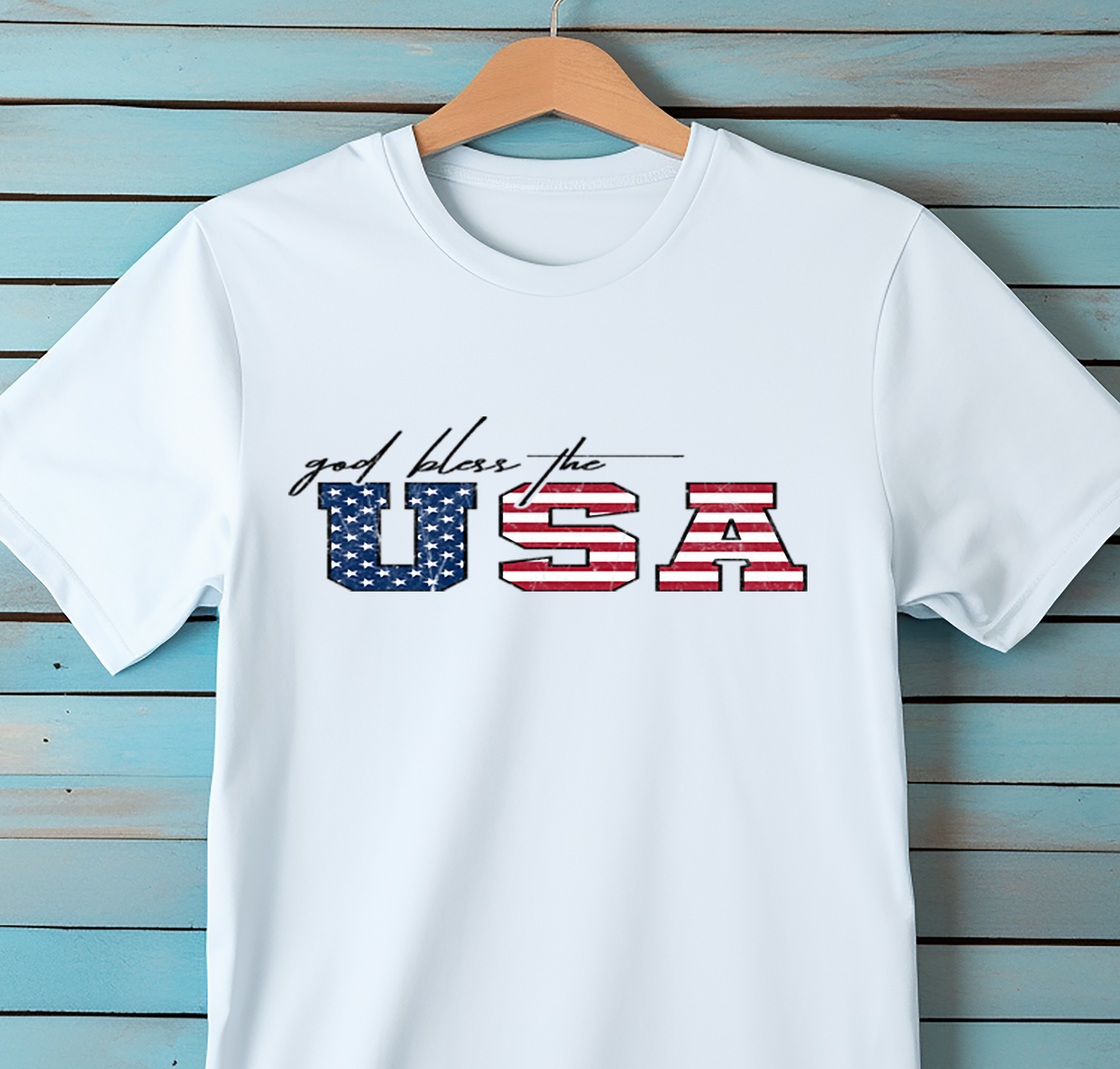 God Bless the USA - 4th of July - DTF Transfer