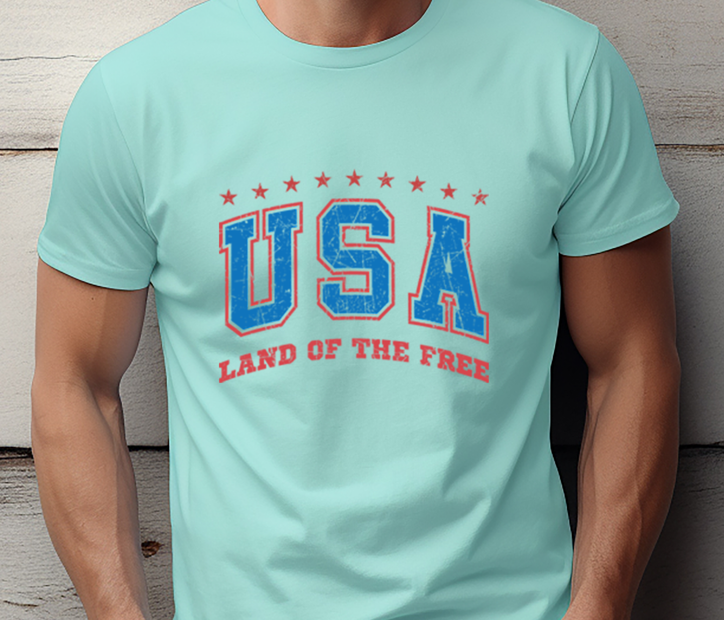 USA-Land of the free - 4th of July - DTF Transfer