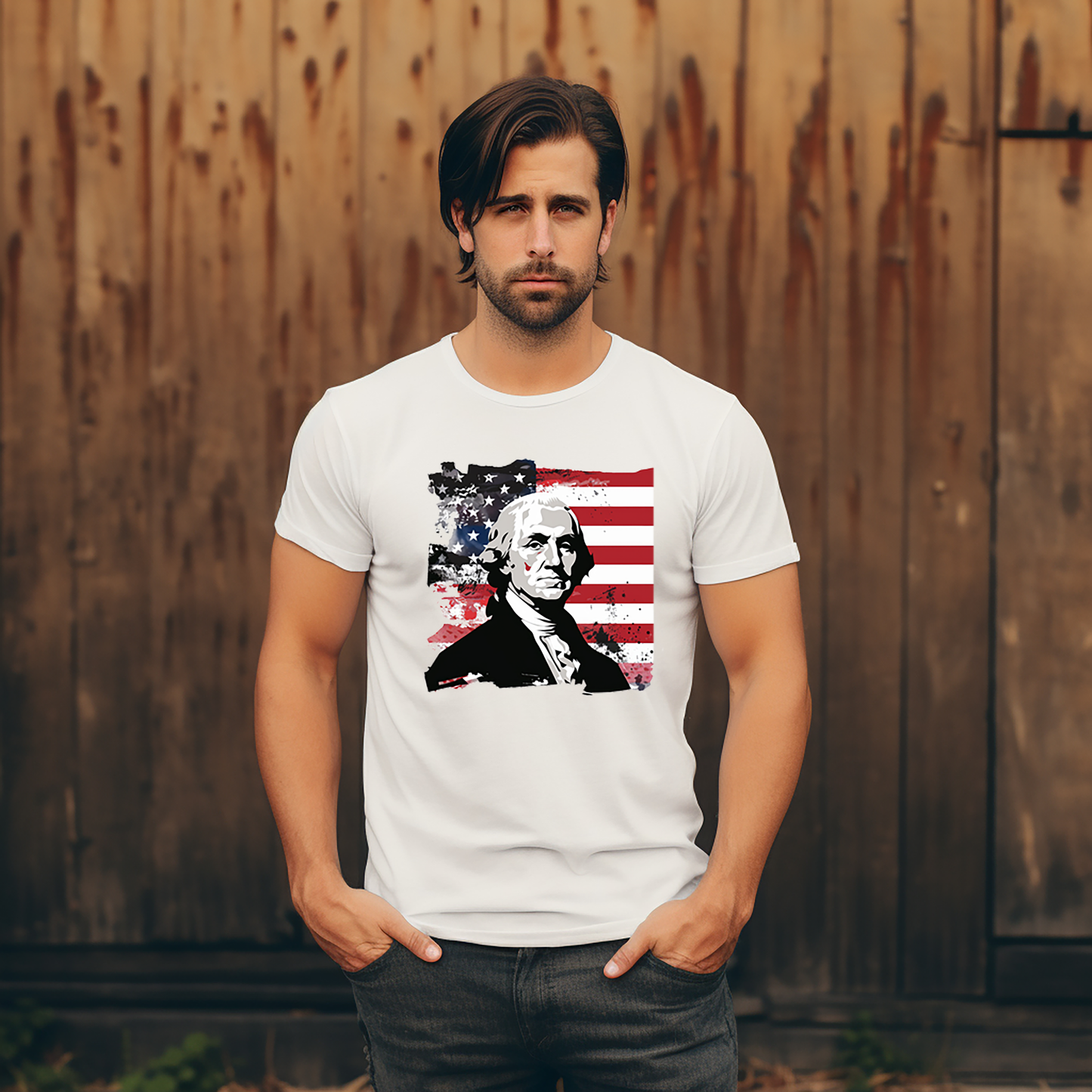 Abraham Lincoln - 4th of July - DTF Transfer