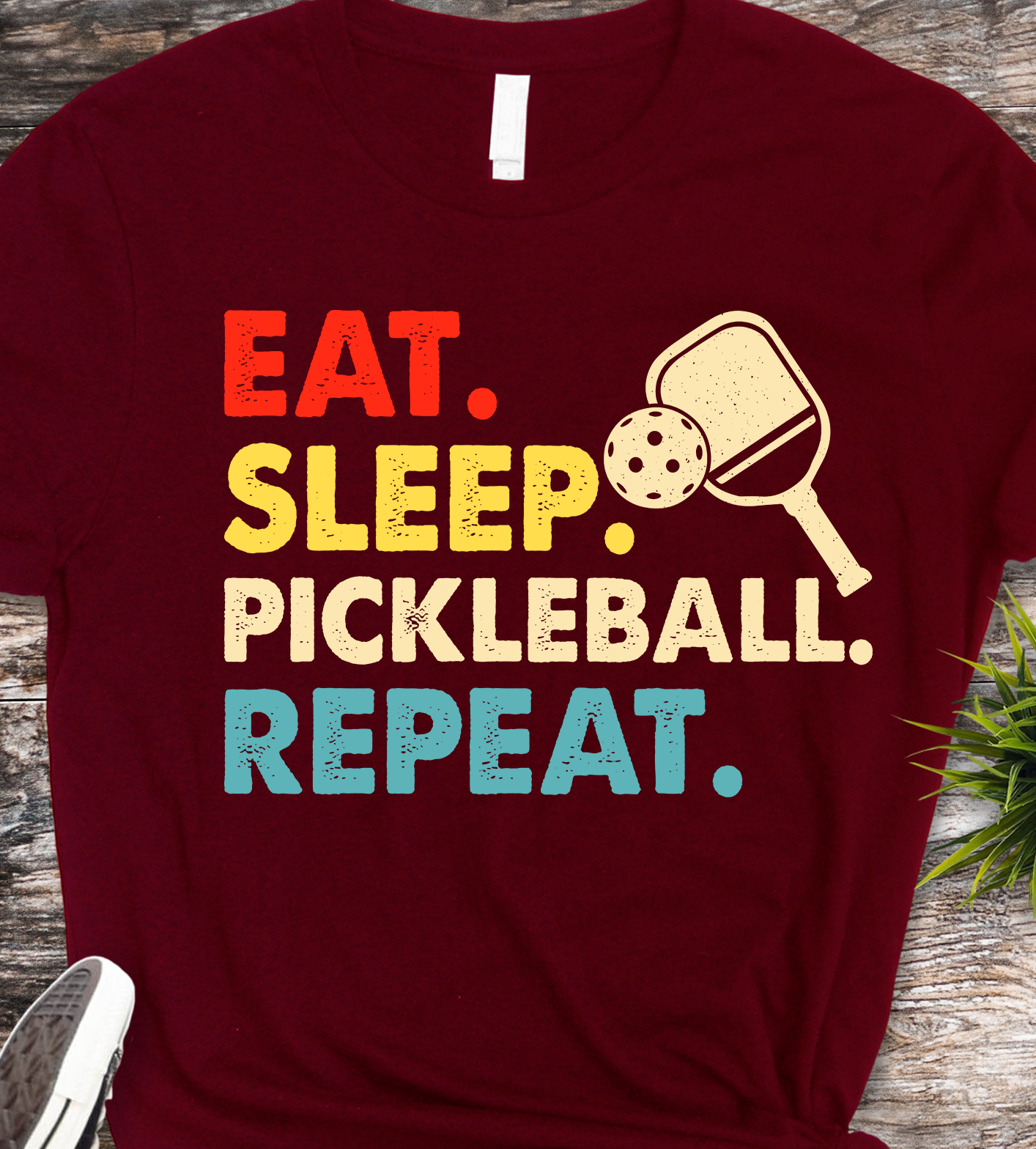 Eat Sleep Pickleball Repeat - Pickleball - DTF Transfer
