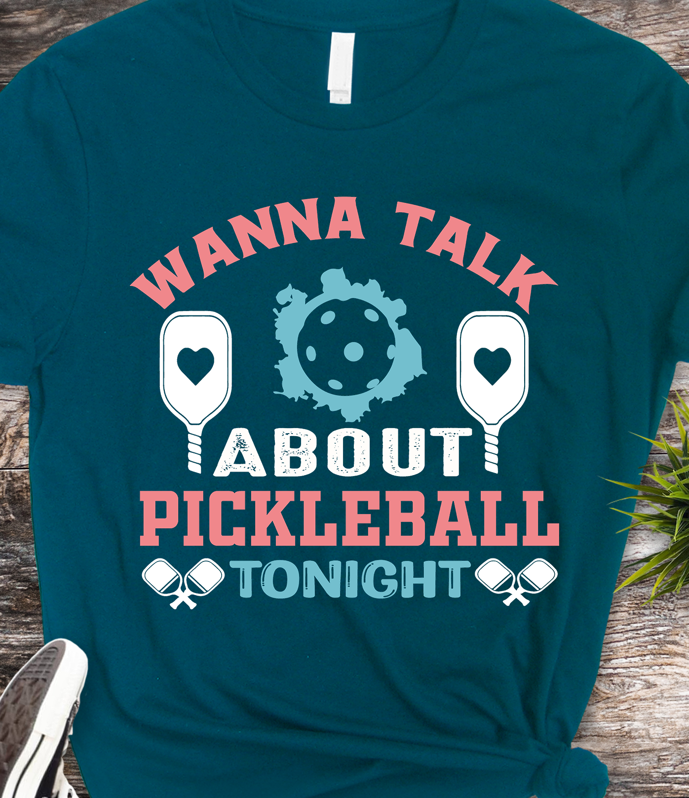 Wanna Talk About Pickleball Tonight - Pickleball - DTF Transfer