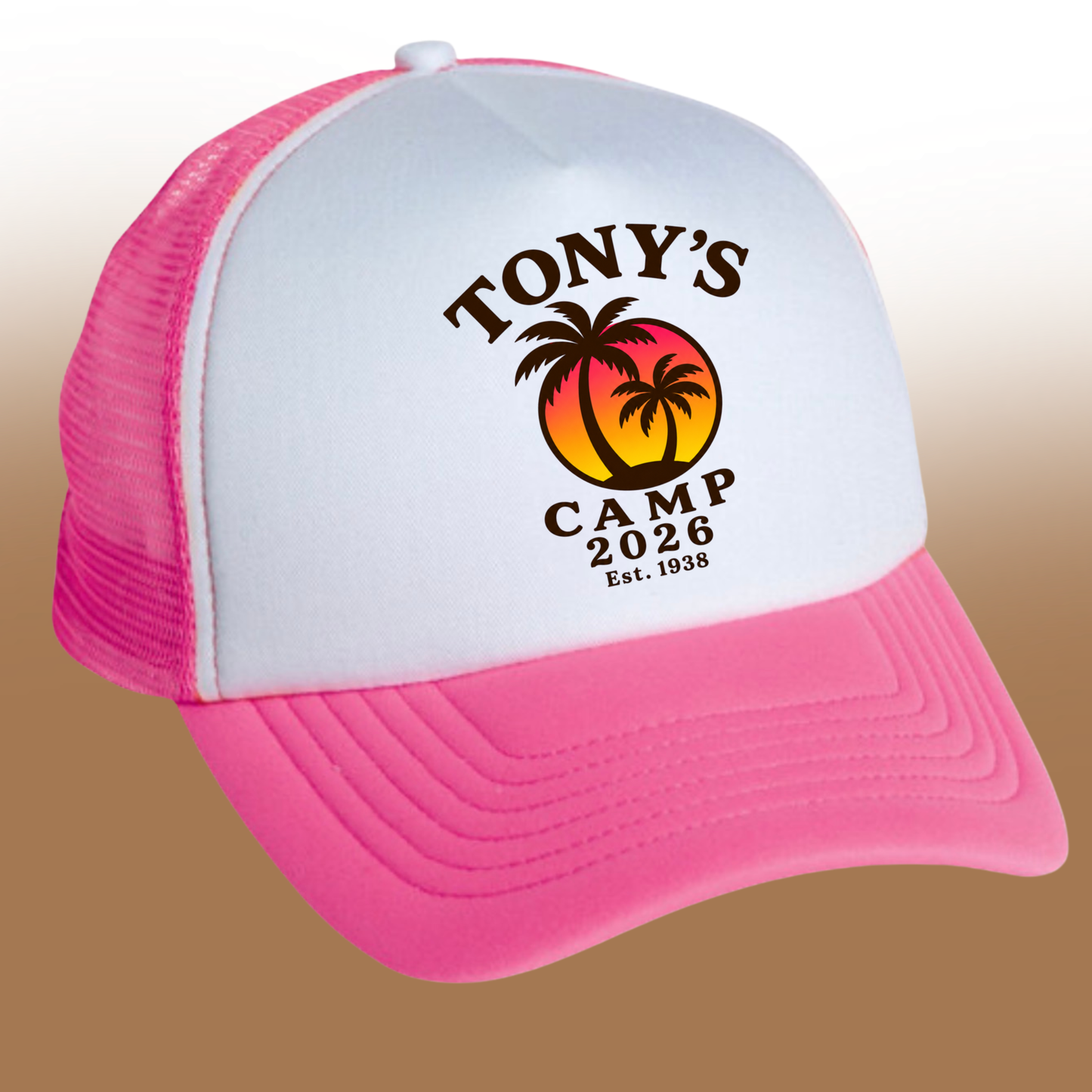 Tony's Camp 2026 | Pink Trucker Hat