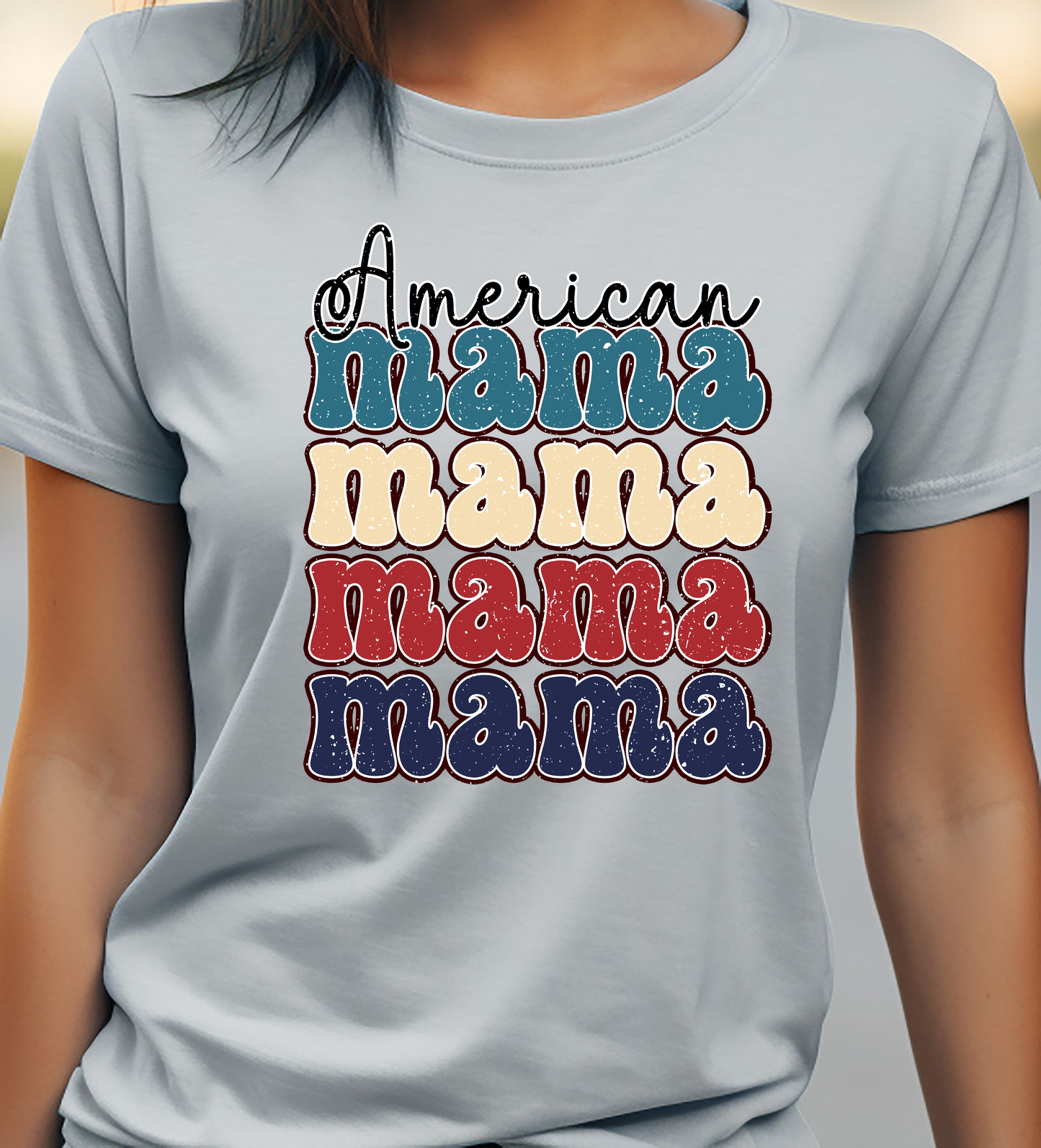 American Mama - 4th of July - DTF Transfer