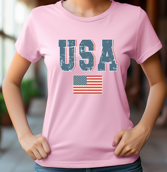 USA Flag - 4th of July - DTF Transfer