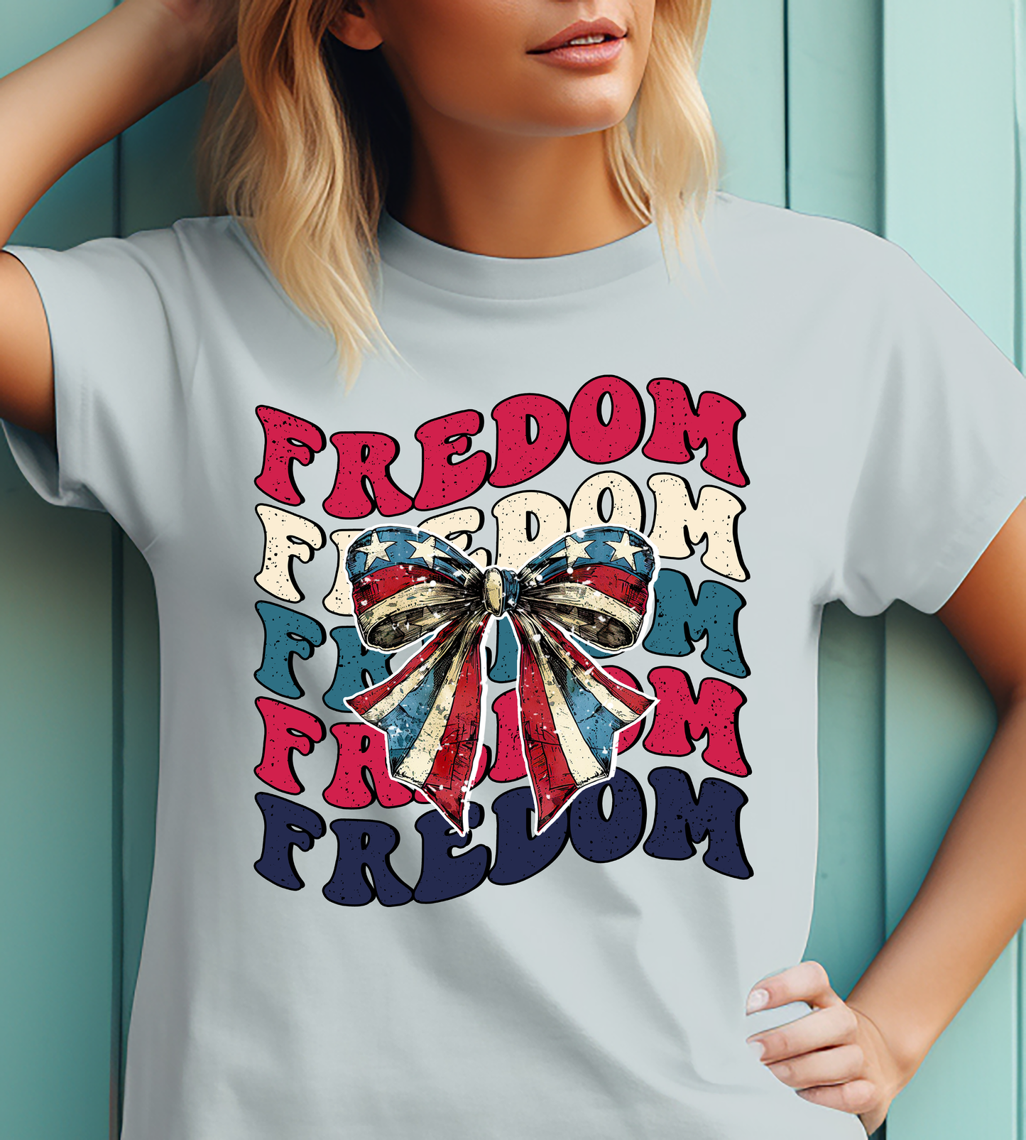 Freedom-Bow- 4th of July - DTF Transfer