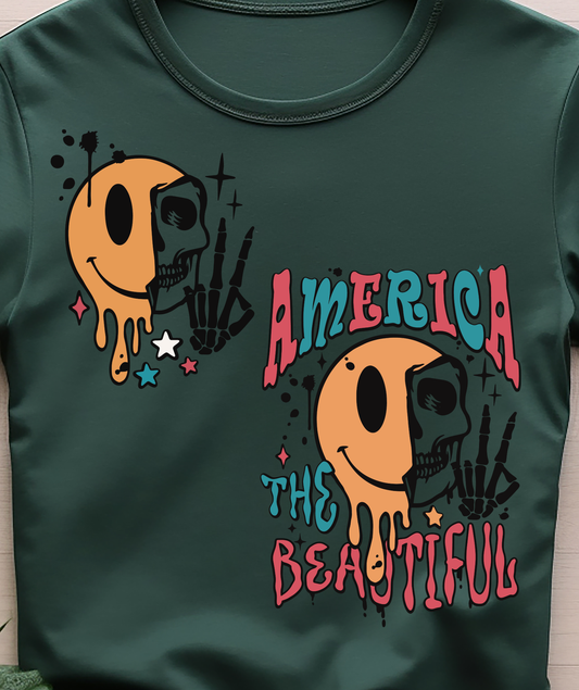 America The Beautiful - 4th of July - DTF Transfer