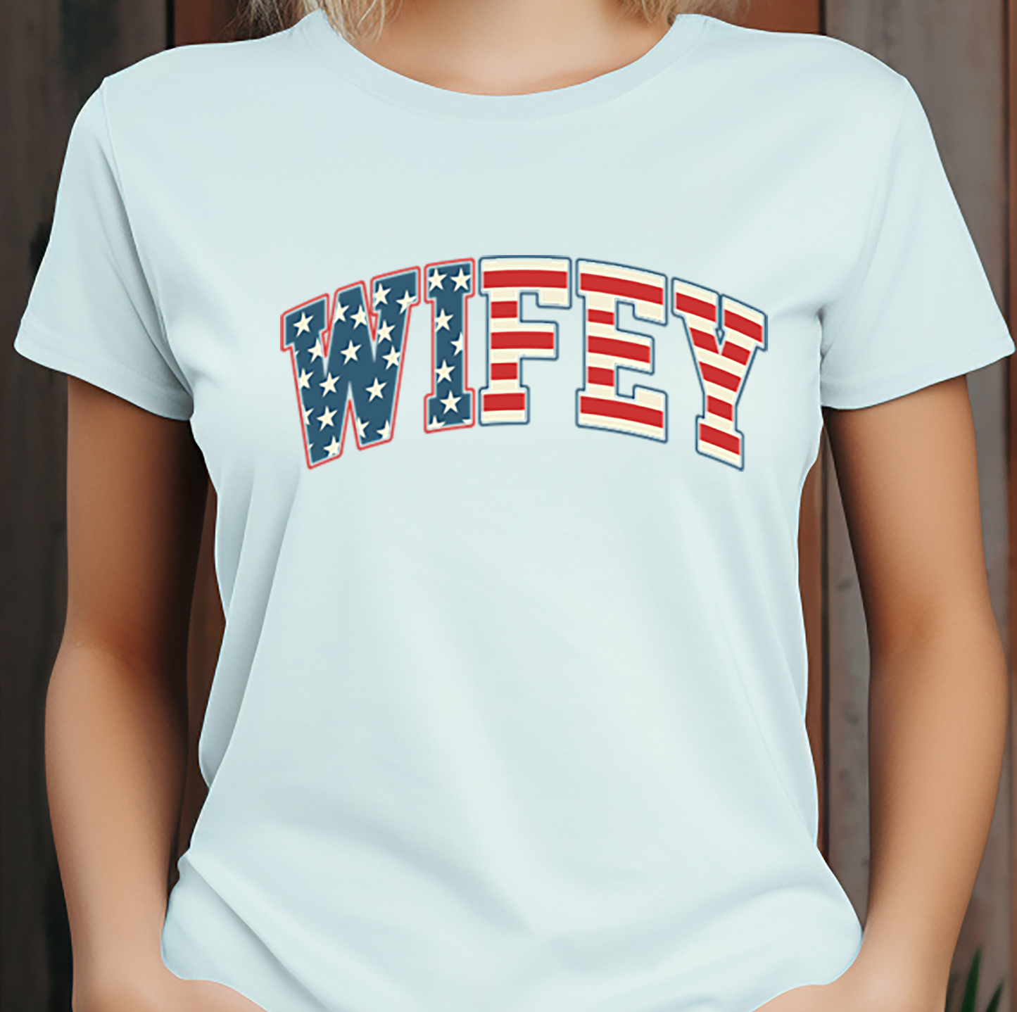 Wifey USA Flag  - 4th of July - DTF Transfer