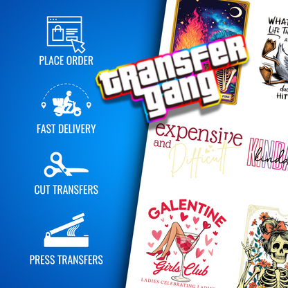 Zero Filters! Sarcastic Adult DTF Transfers Bundle – 14 Ready to Press Designs 