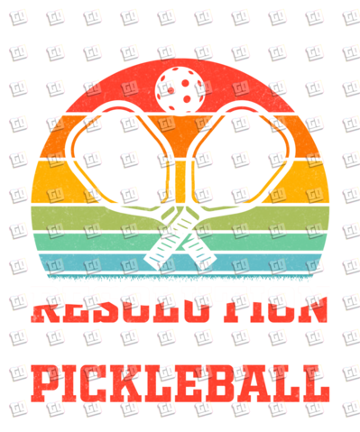 My New Year's Resolution Play More Pickleball - New Years - DTF Transfer