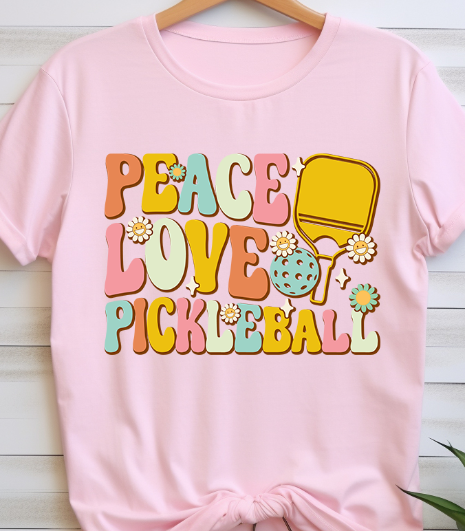 Peace Love Pickleball - Pickleball - DTF Transfer