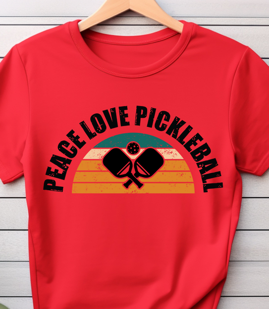 Peace Love Pickleball - Pickleball - DTF Transfer