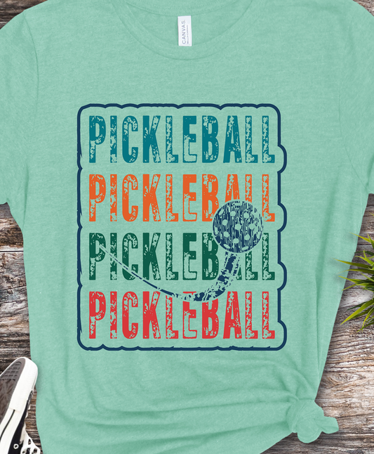 Pickleball Retro - Pickleball - DTF Transfer