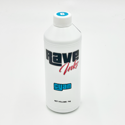 Rave Inks Cyan - 1 kg DTF Ink
