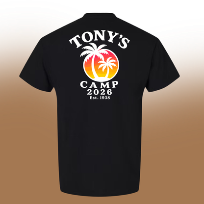 Tony's Camp 2026 | Black T-shirt