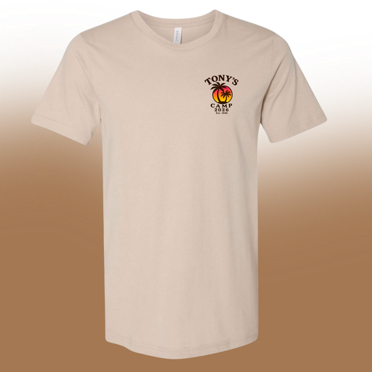 Tony's Camp 2026 | Tan T-shirt