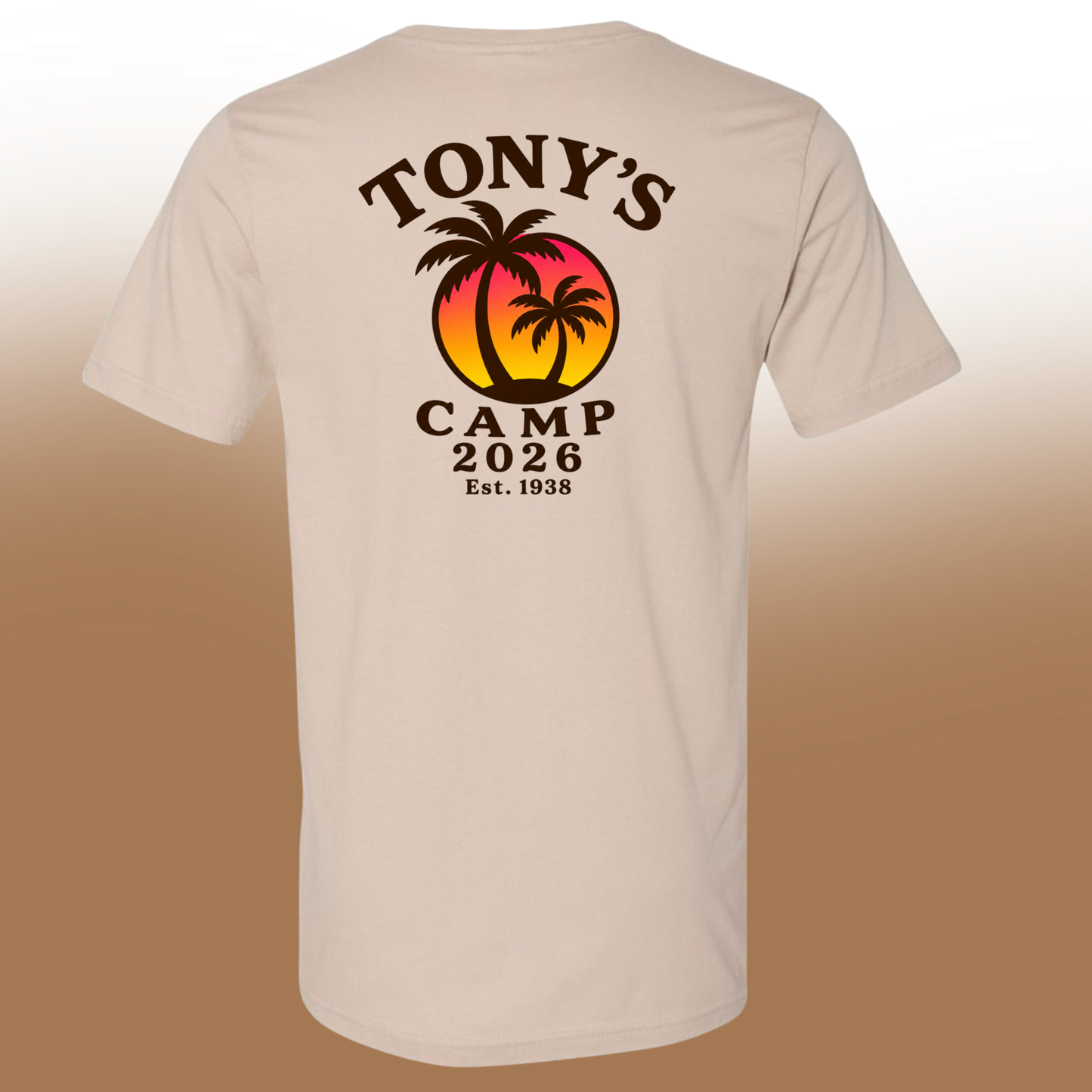 Tony's Camp 2026 | Tan T-shirt