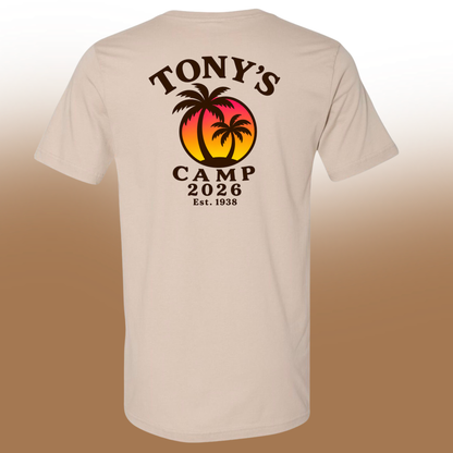 Tony's Camp 2026 | Tan T-shirt