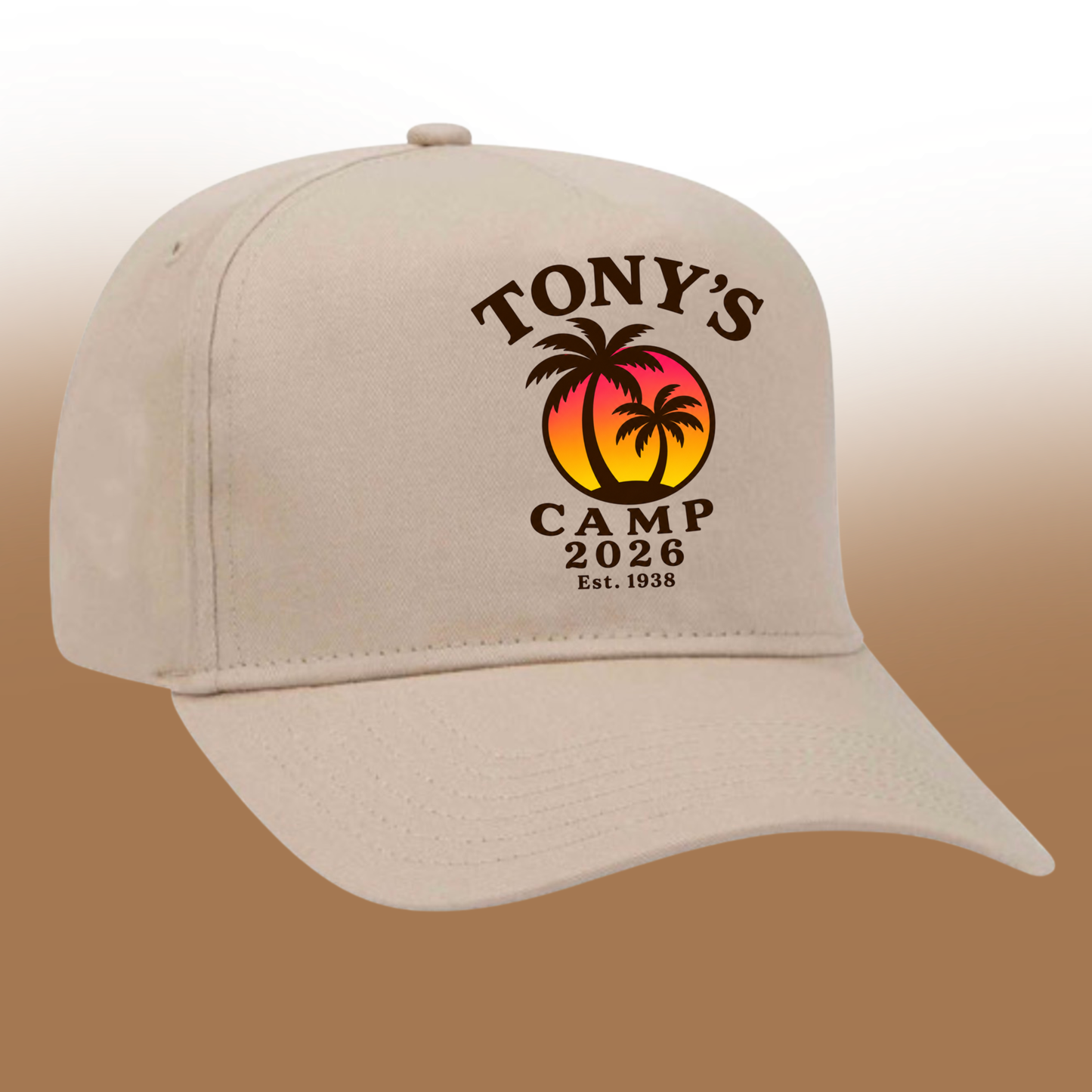 Tony's Camp 2026 | Tan Baseball Hat