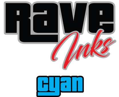 Rave Inks Cyan - 1 kg DTF Ink