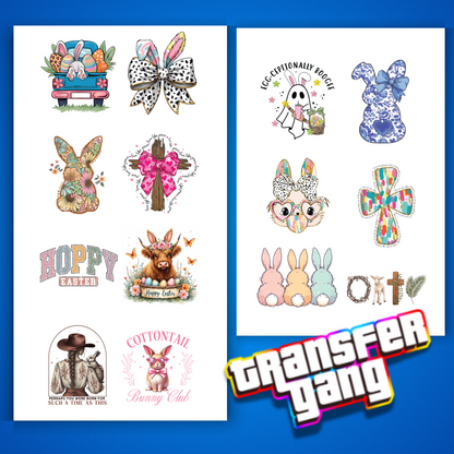 Easter DTF Transfer Bundle – 14 Egg-citing Ready to Press Designs