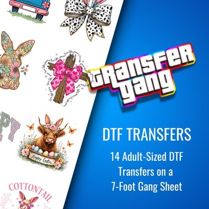 Easter DTF Transfer Bundle – 14 Egg-citing Ready to Press Designs